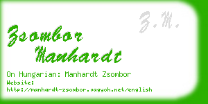 zsombor manhardt business card